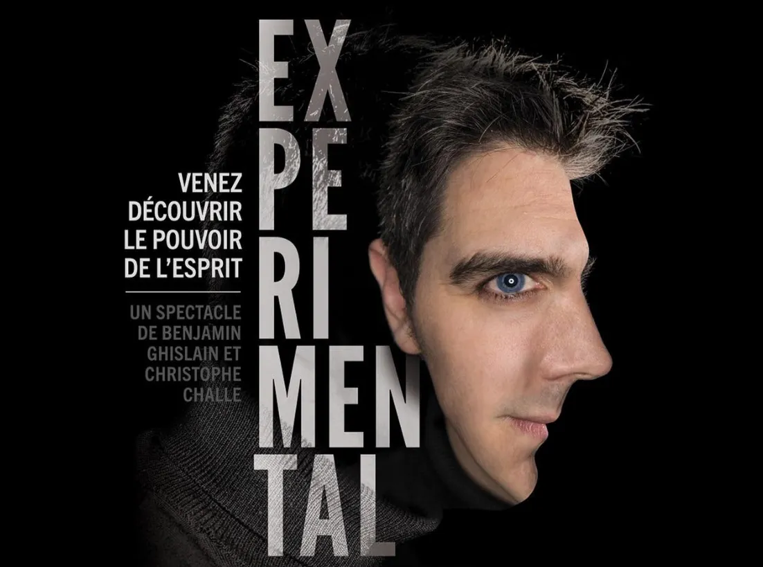 Affiche du spectacle de mentalisme de Benjamin Ghislain